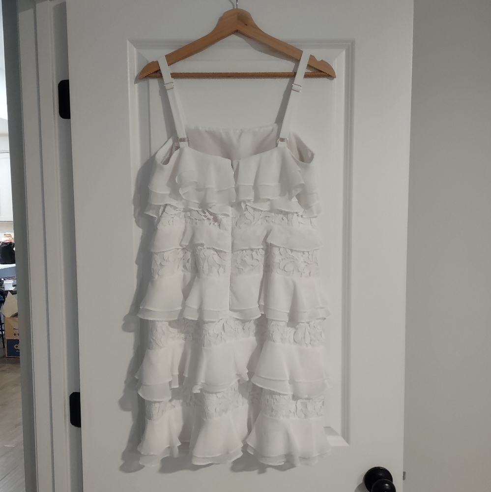 Lilly Pulitzer NWT Olive Dress Lace Ruffle White - Picture 11 of 16
